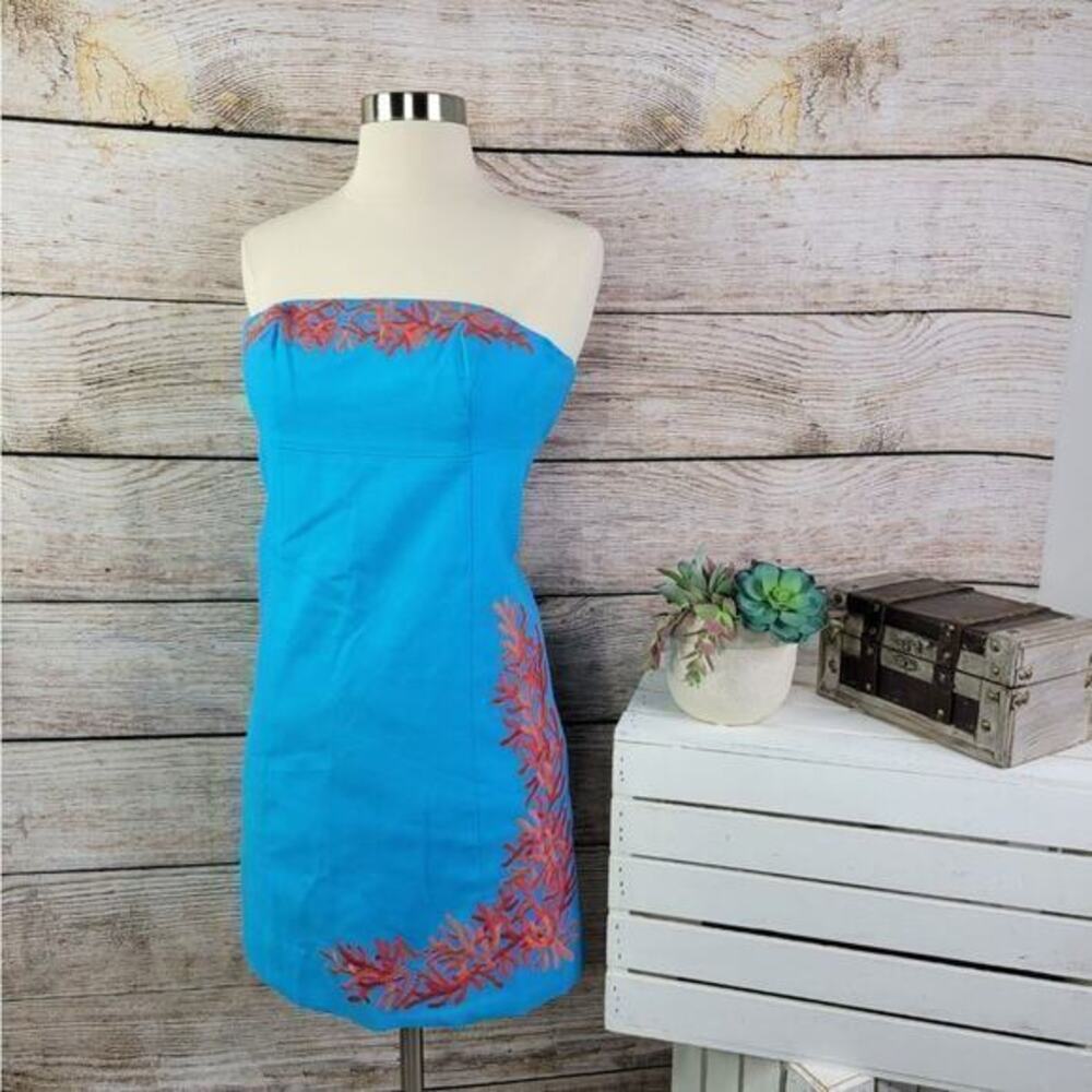 Lilly Pulitzer Blue and Pink Mini Dress
